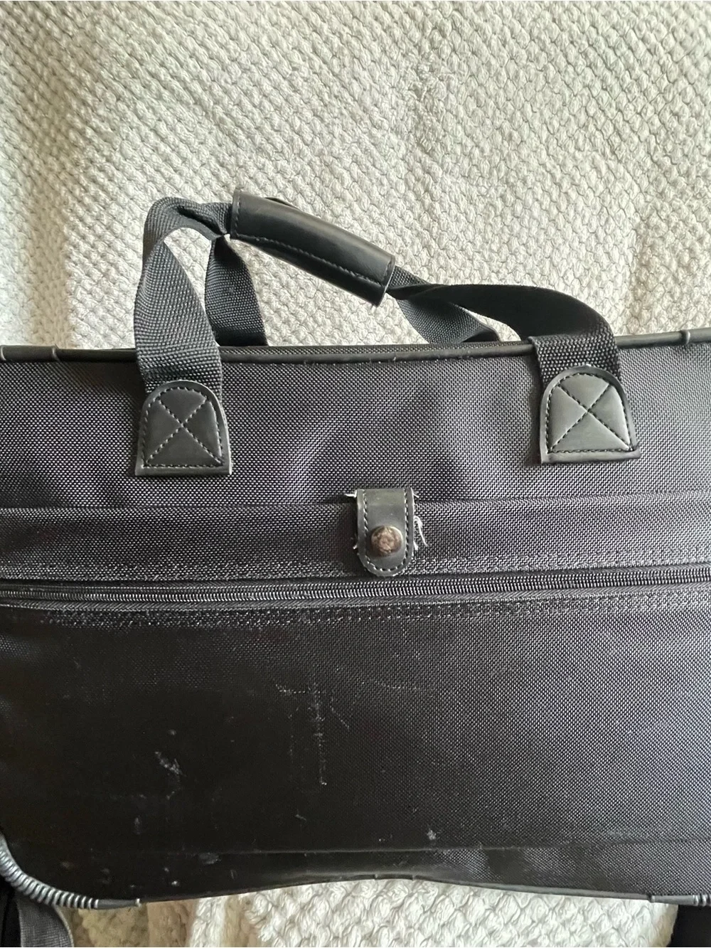 American Tourister Black Laptop Briefcase with Multiple Front Pockets